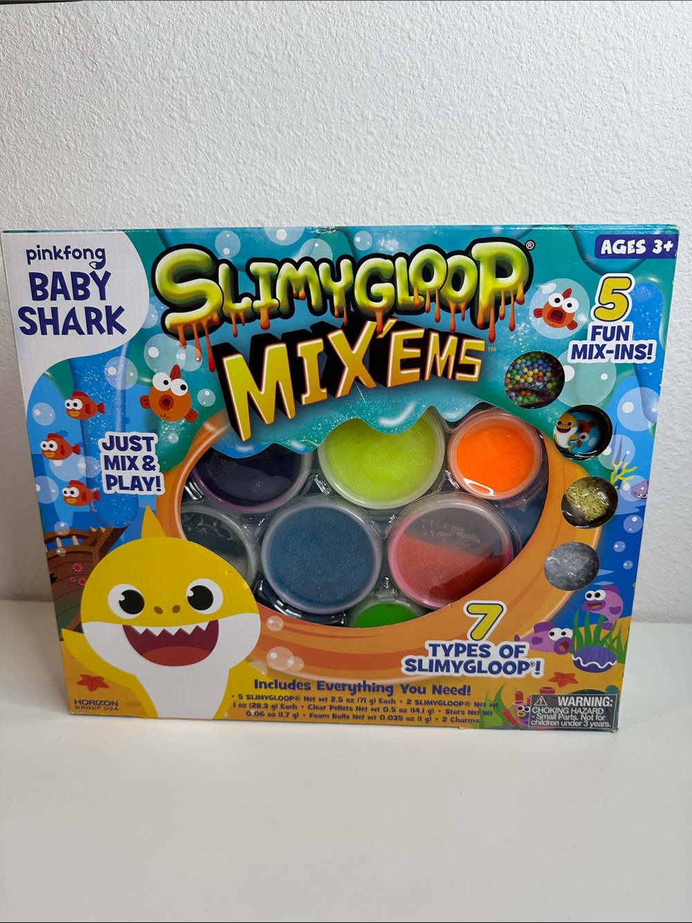 Baby shark Slimy Gloop Mixems Kids Slime Kit - Multicolor